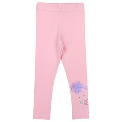 Flower leggings for girls apricot Timi 44148-10924 GKMOD