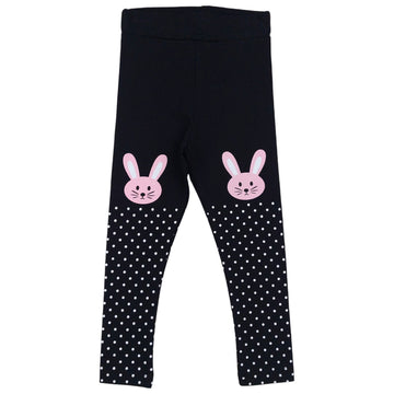 Girls' polka dot leggings black Timi 44121-10924 GKMOD