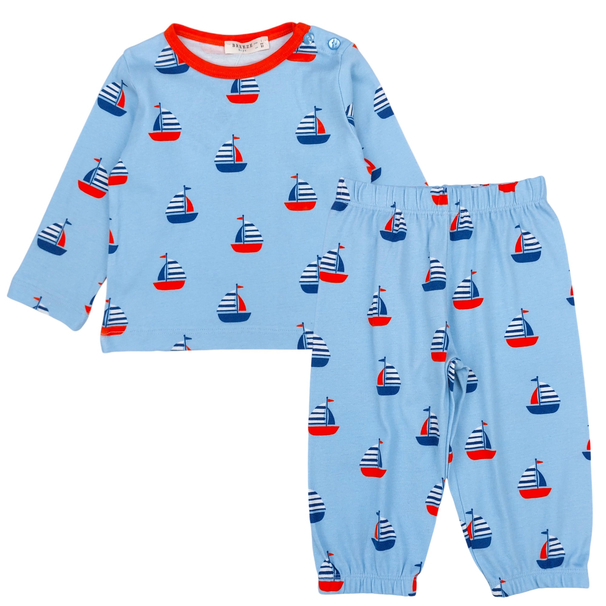 Boys' pajamas ships blue Breeze 19857-23824 GKMOC