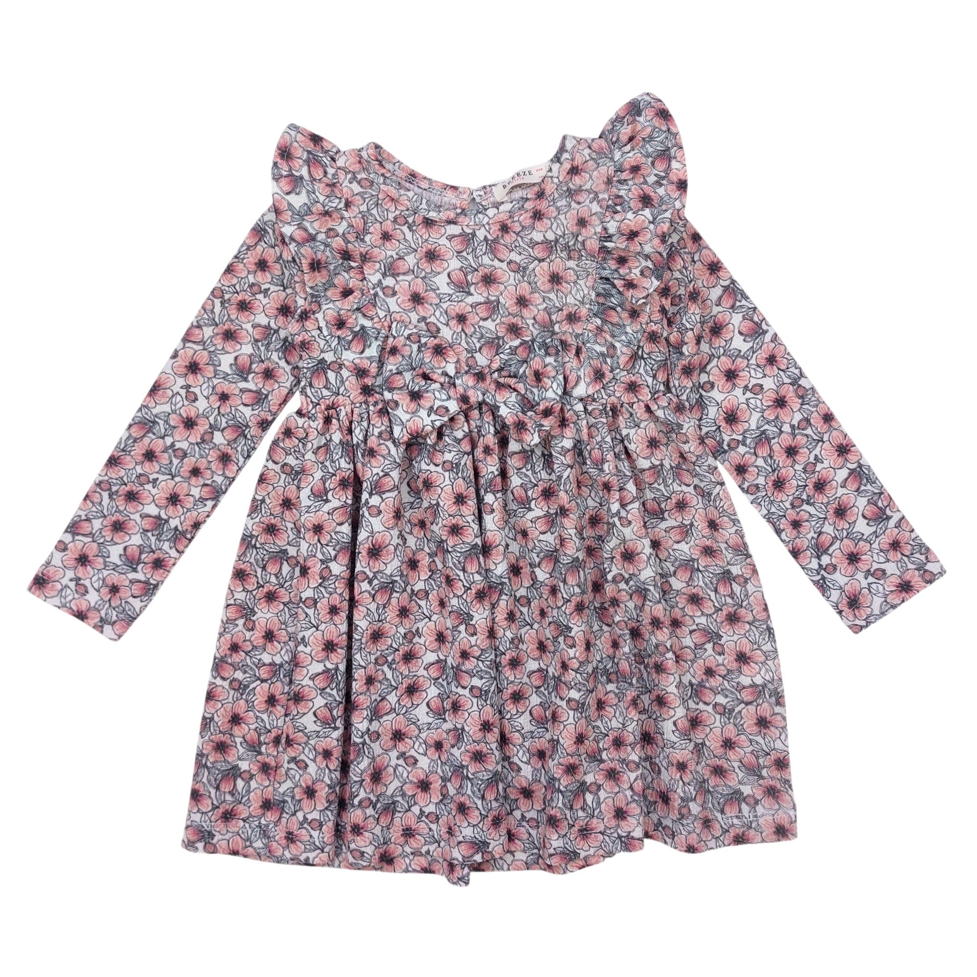 Girl's cotton meadow dress pink Breeze 17900-30924