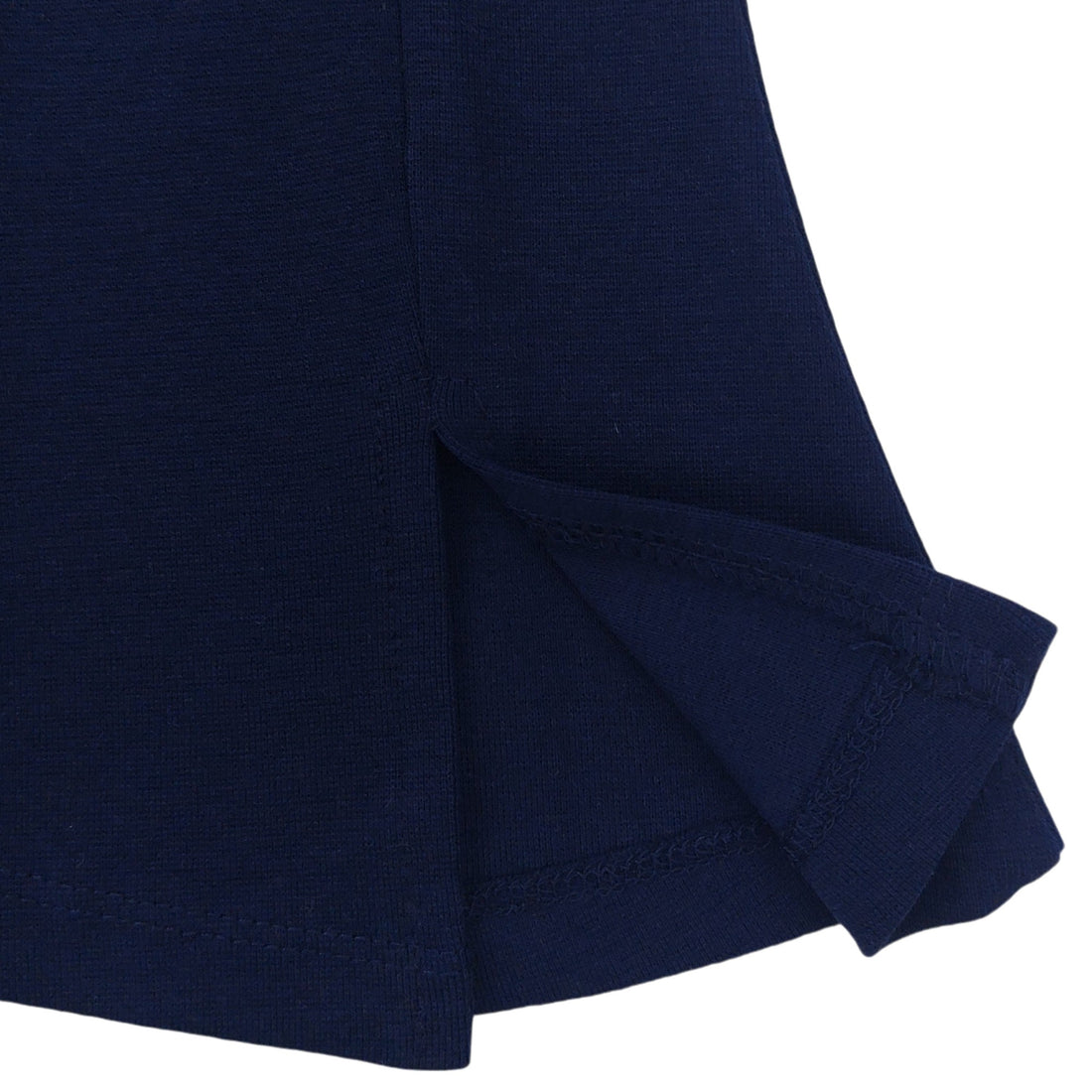 Girls' cotton flared trousers navy blue Breeze 18629-30924