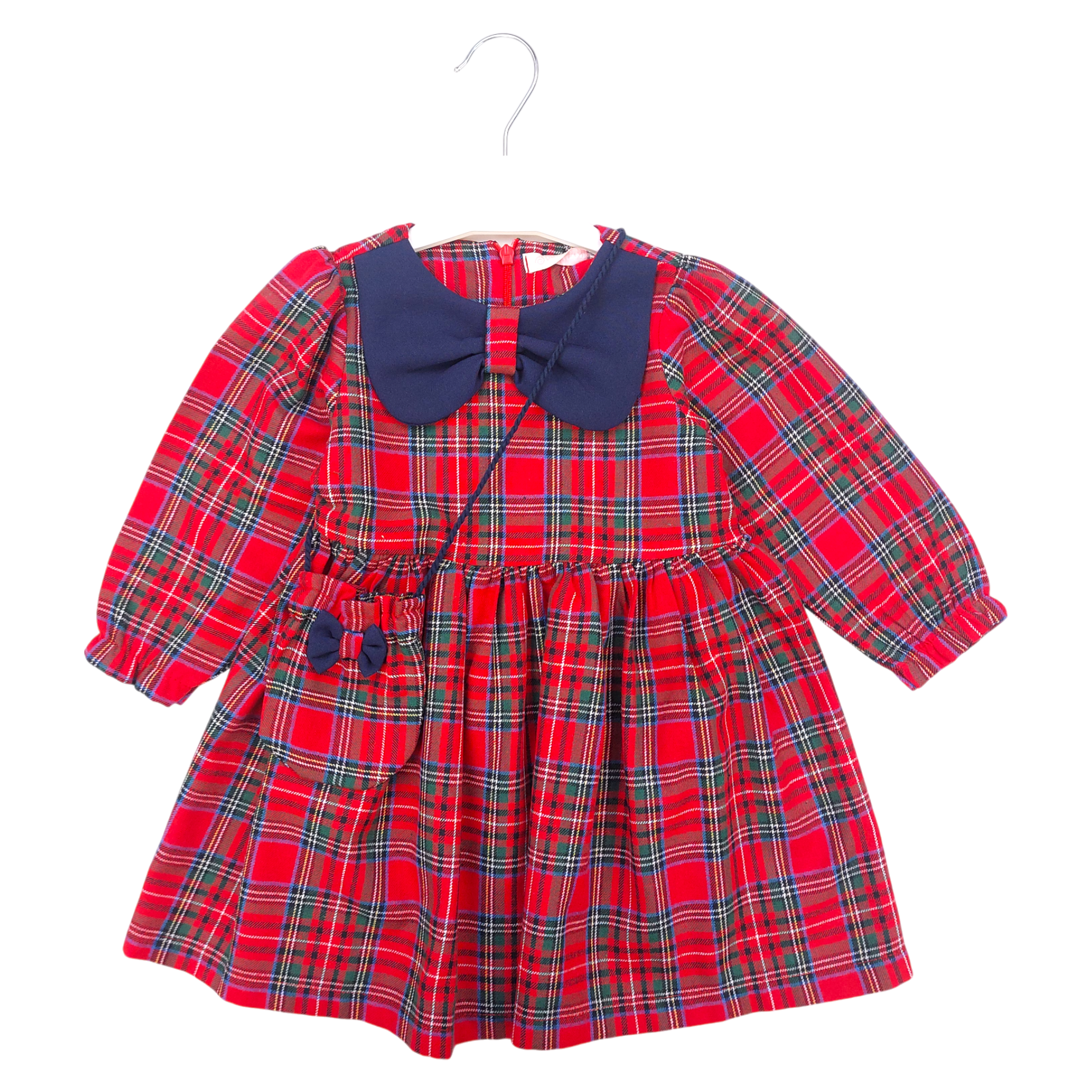 Weihnachtskleid für Mädchen, rot, Baby Rose 4652-231024