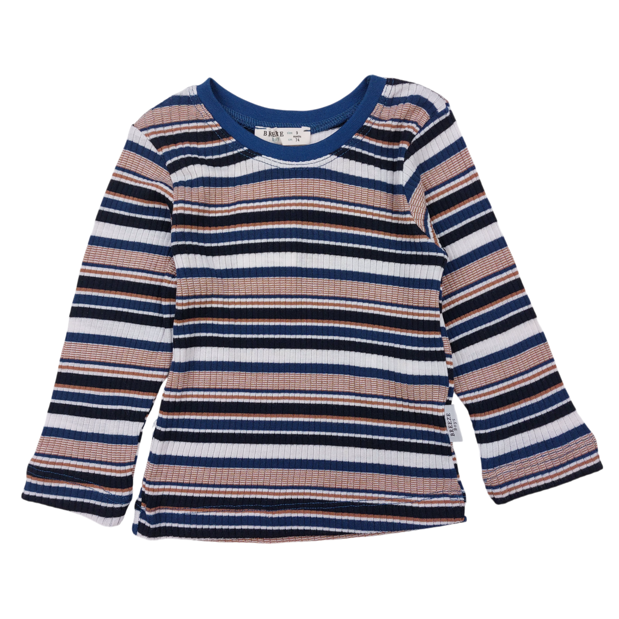 Boy's striped blouse navy blue Breeze 18938-191024-23