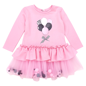 Girl's bubble dress pink Guliwerkids 22156-151124-40