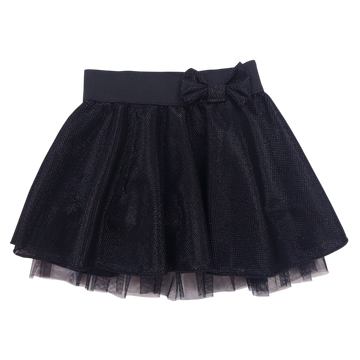 Girls' shiny skirt black Guliwerkids 7038-151124-14-1