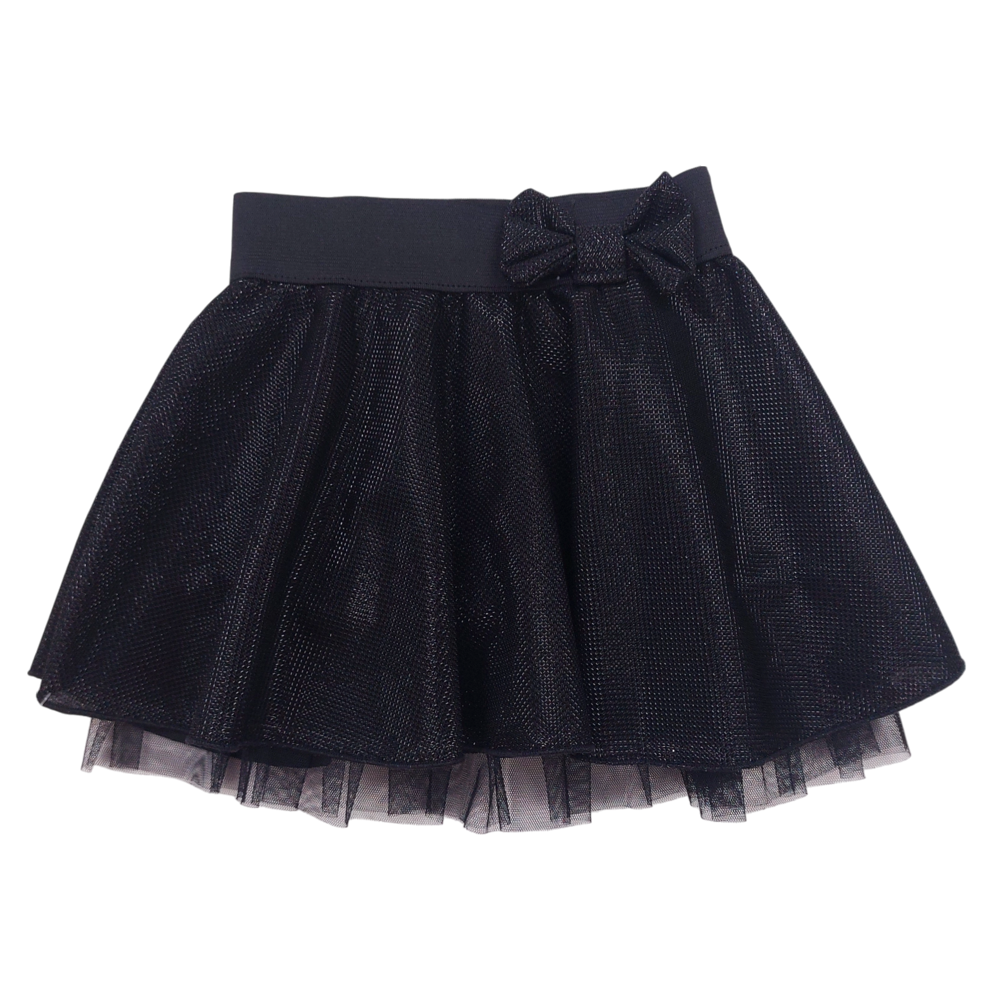 Mädchen glänzender Rock schwarz Guliwerkids 7038-151124-14