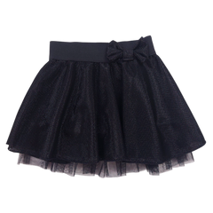 Girls' shiny skirt black Guliwerkids 7038-151124-14