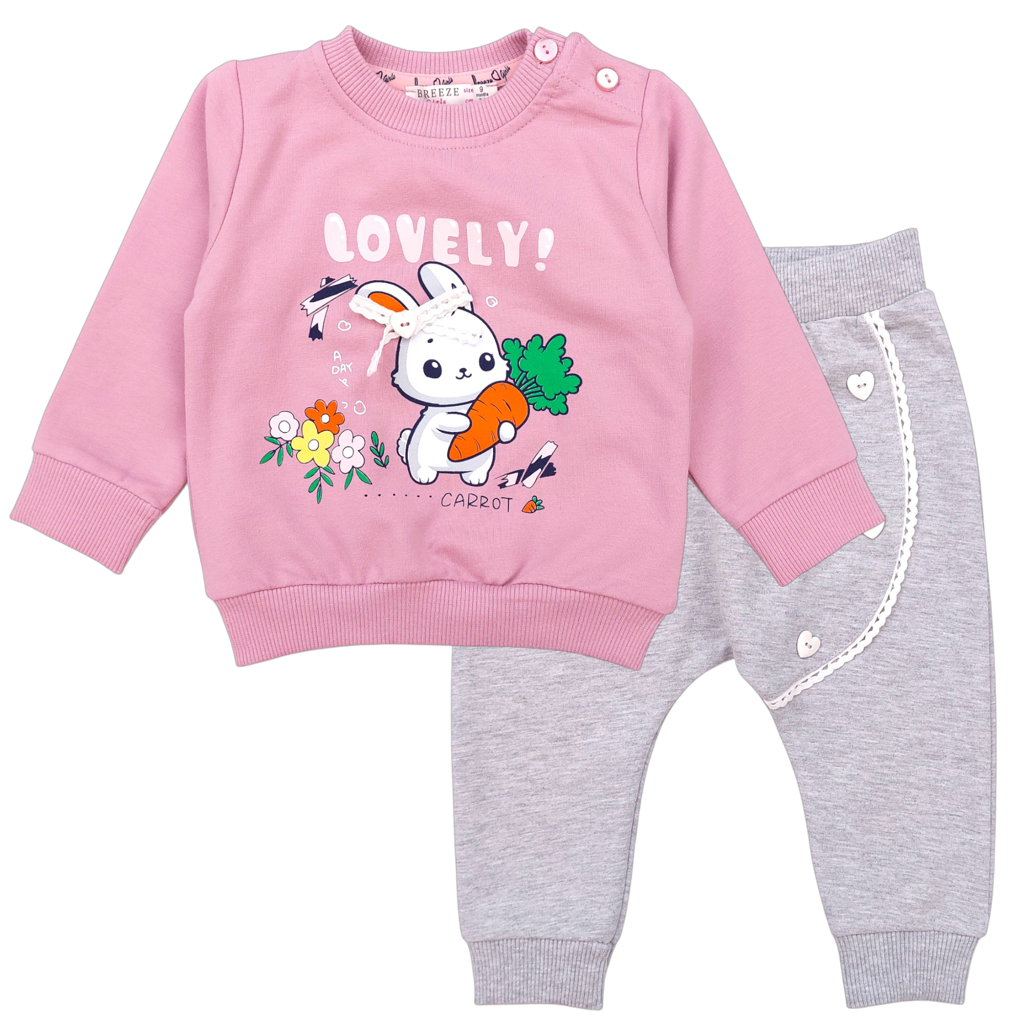 Fango Breeze Trainingsanzug für Mädchen, Sweatshirt und Hose, 20674-271124-19