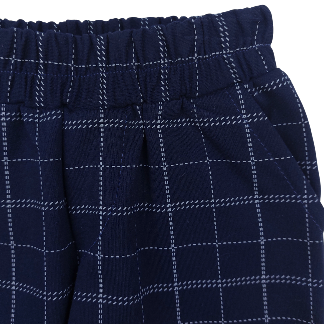 Boy's elegant checked trousers navy blue Marwa 13912-61224-23