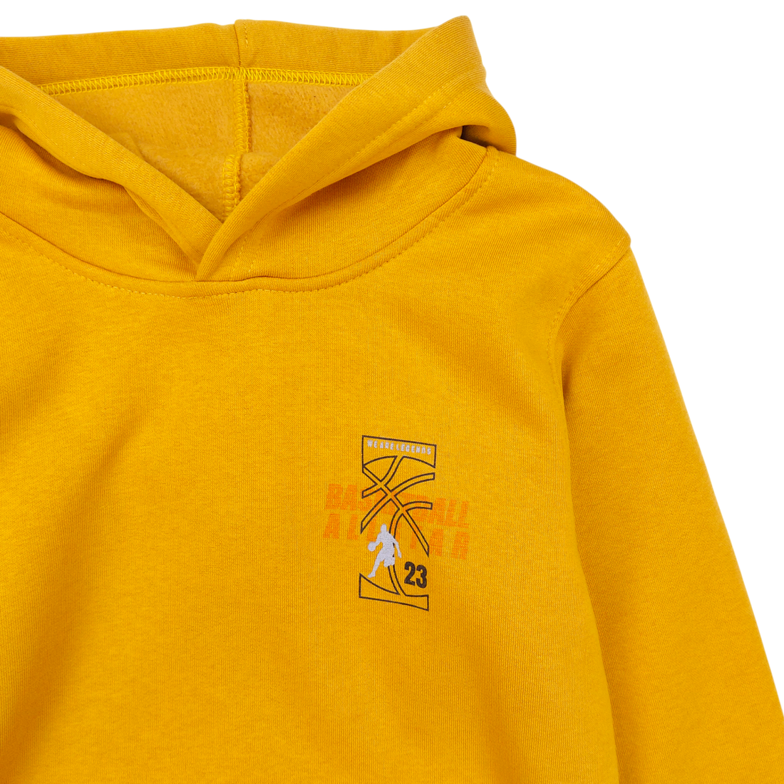 Boy's kangaroo sweatshirt insulated yellow Poyraz 70001-271124-50