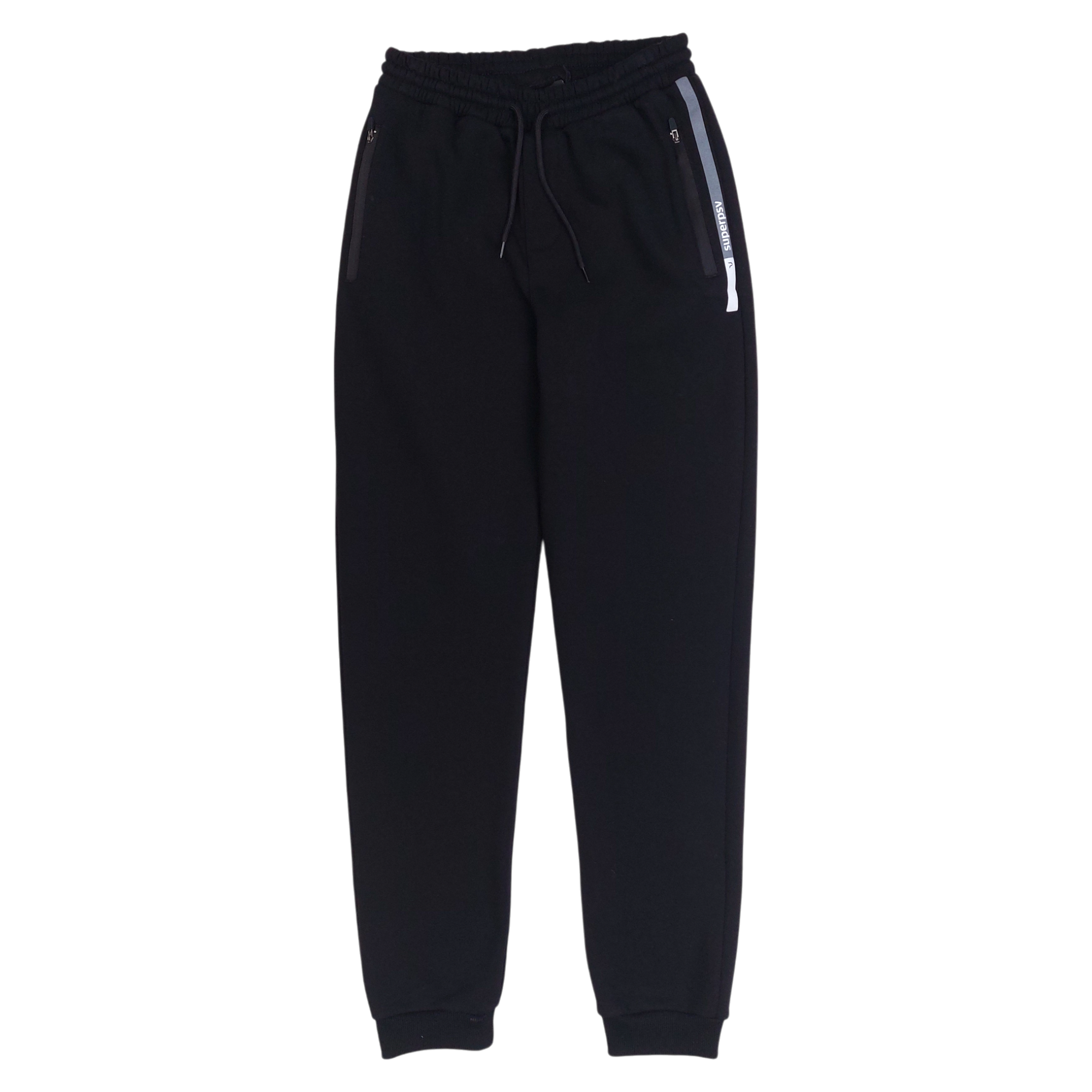 Boys' warm sweatpants black Poyraz 55026-271124-14