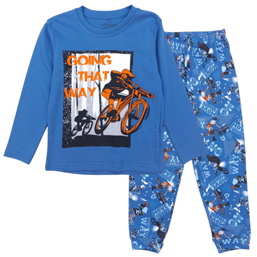 Boy's bike pajama blue Vitmo 36421-271124-35