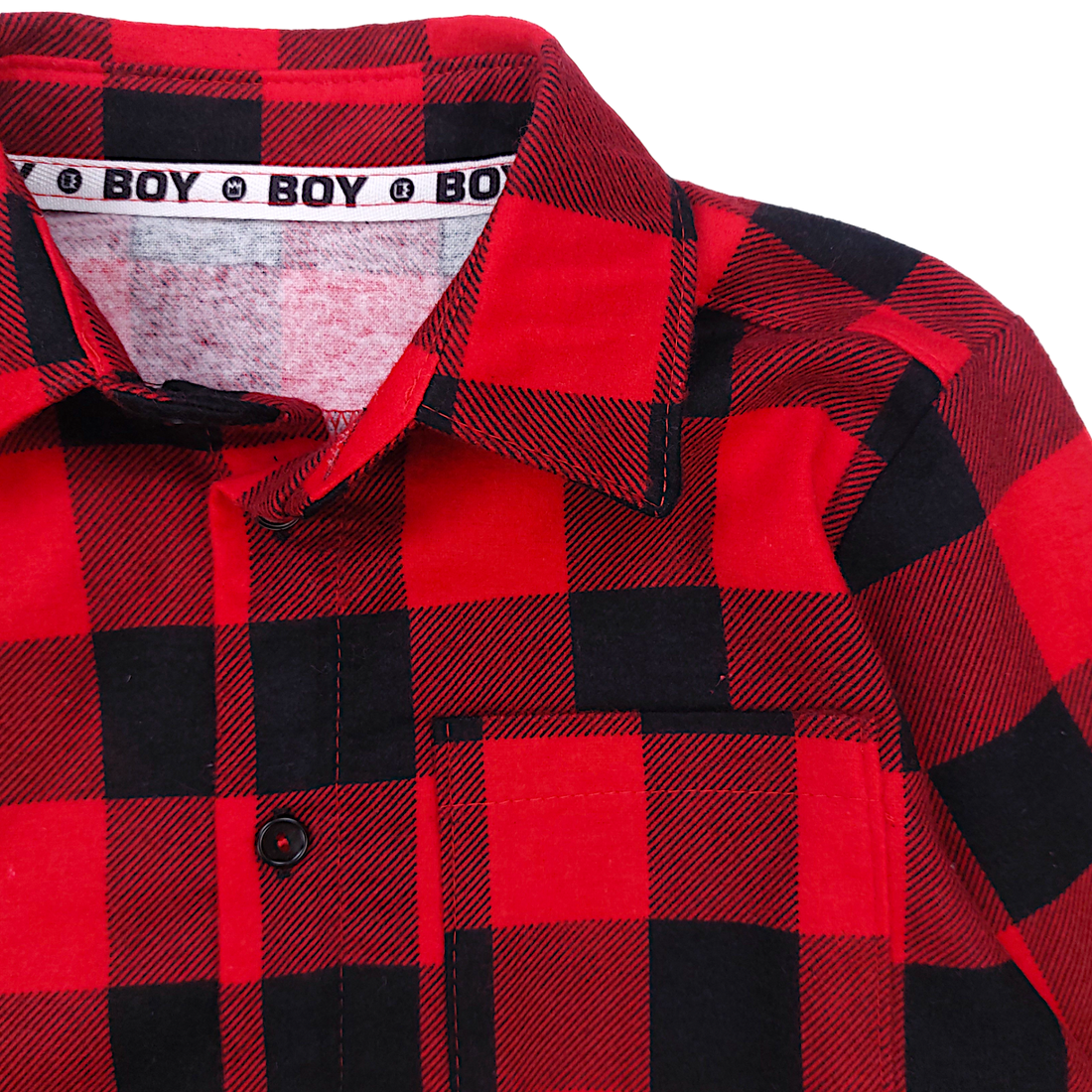 Boy's red checked shirt Mimi 12993-161224-18