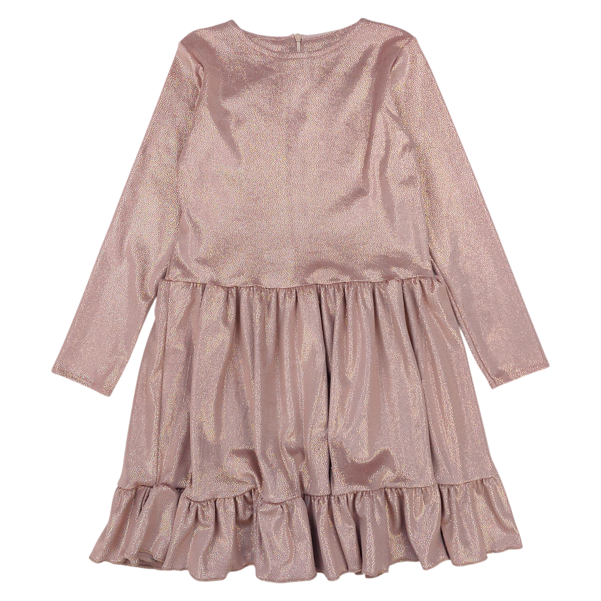 Velvet dress for girls beige Katerina 12992-161224-1