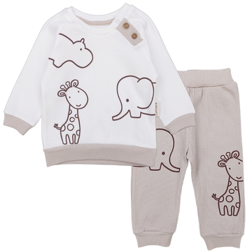 Komplet 2 części zwirzątka chłopięcy krem Luminoso 2135-7125-28