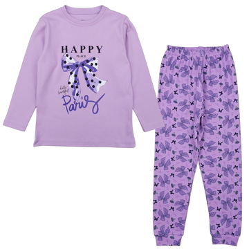 Girls' bow pajamas purple Vitmo 42573-271124-20