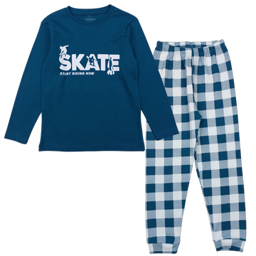 Skate pajamas for boys sea green Vitmo 49589-271124-34