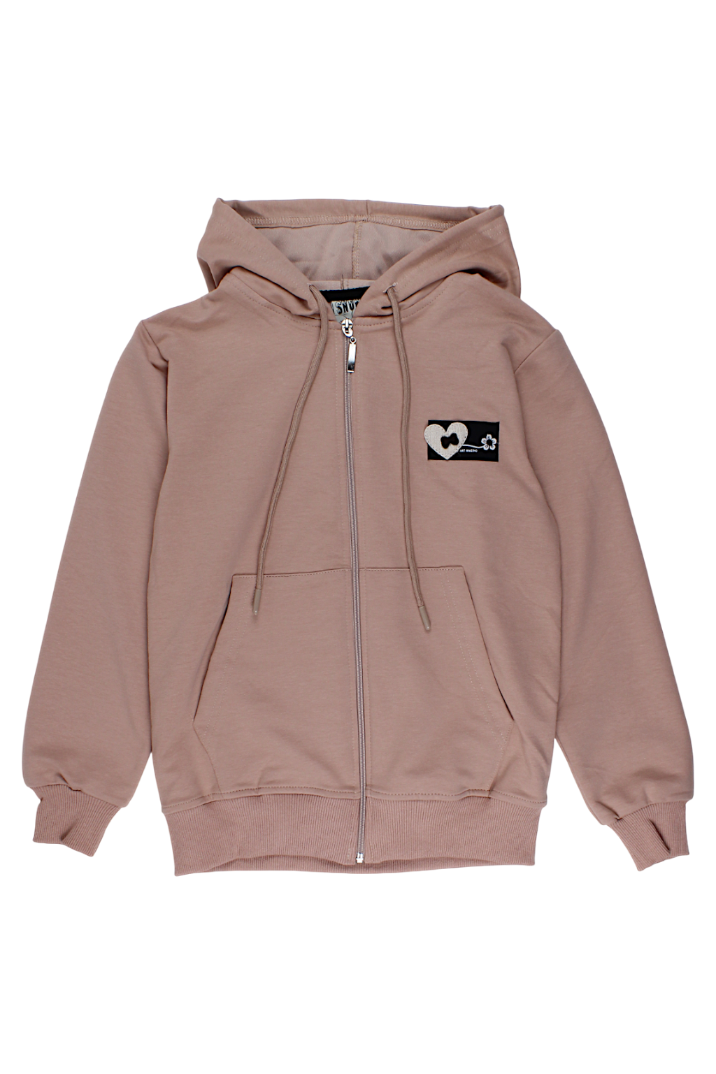 Bluza naszywka rozsuwana dziewczęca beż Snow Star 2082-28825