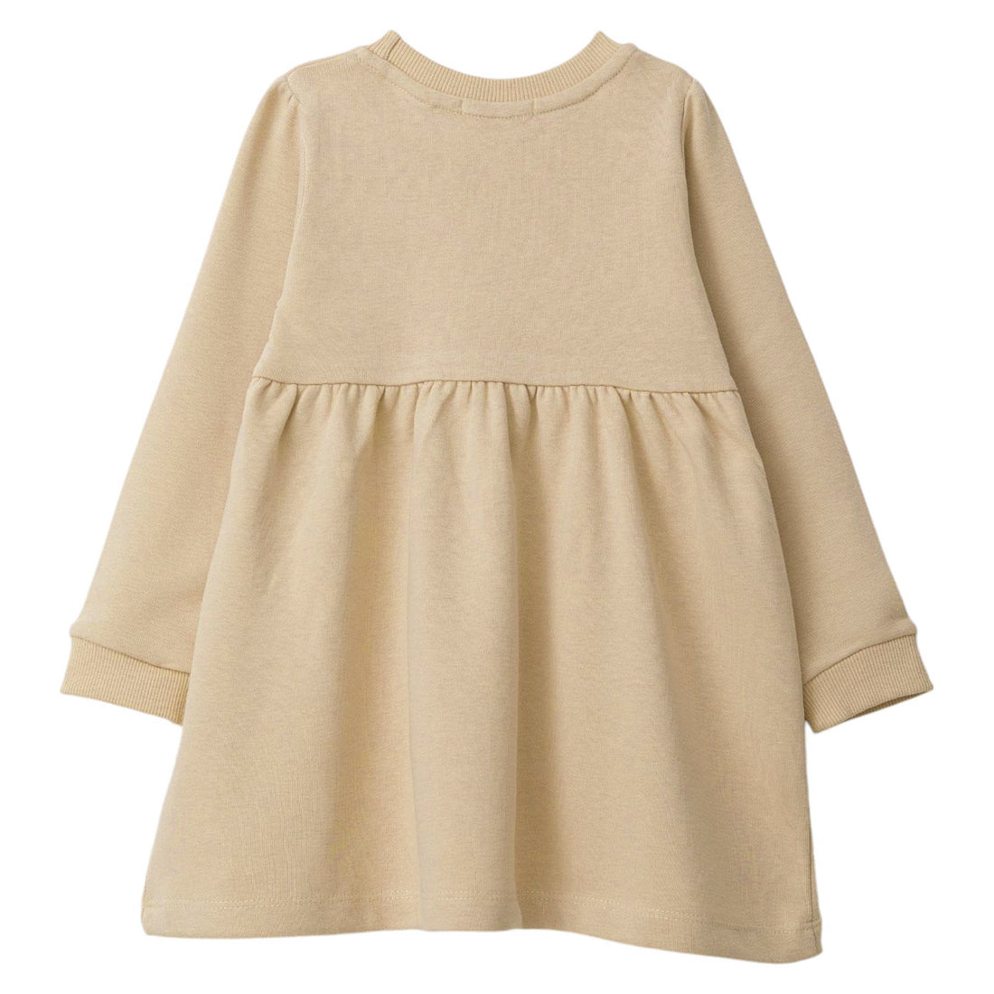 Girls' cotton dress hearts beige Breeze 20837-30924