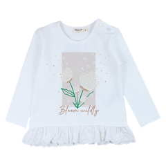 Girl's cream lace tunic Breeze 21457-14425