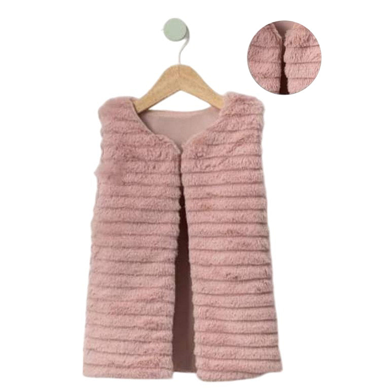 Girls' fur vest pink Lumia 2015-19924