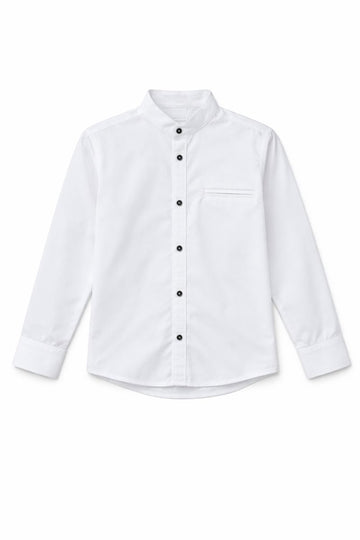 Koszula wizytowa stójka guzik chłopięca biały Kada 2327-111225-3