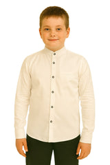 Koszula wizytowa stójka chłopięca biały Kada 2327-111225