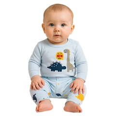 Baby boy set with bodysuit blue Nayinom 2411-16525