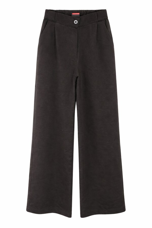 Spodnie eleganckie z bawełny dziewczęce czarny Brows Kids 25808-30126-14