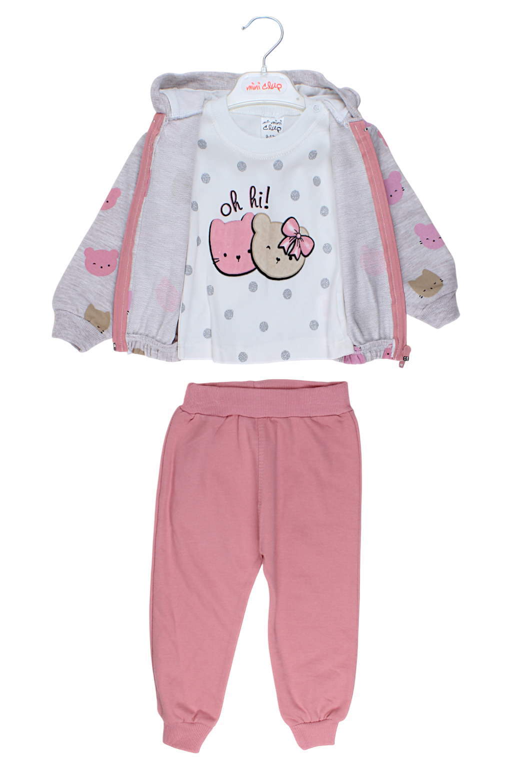 Dres 3 częściowy Oh hi dziewczęcy beżowy Mini Club 271-27825-1