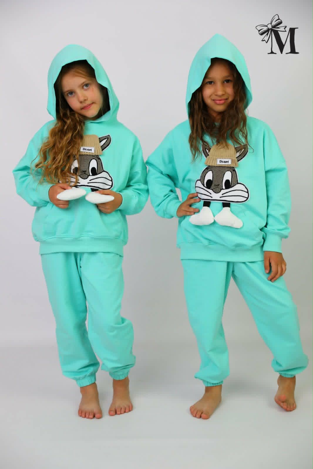 Dres królik dziewczęcy mięta MałaMi 2781-29526