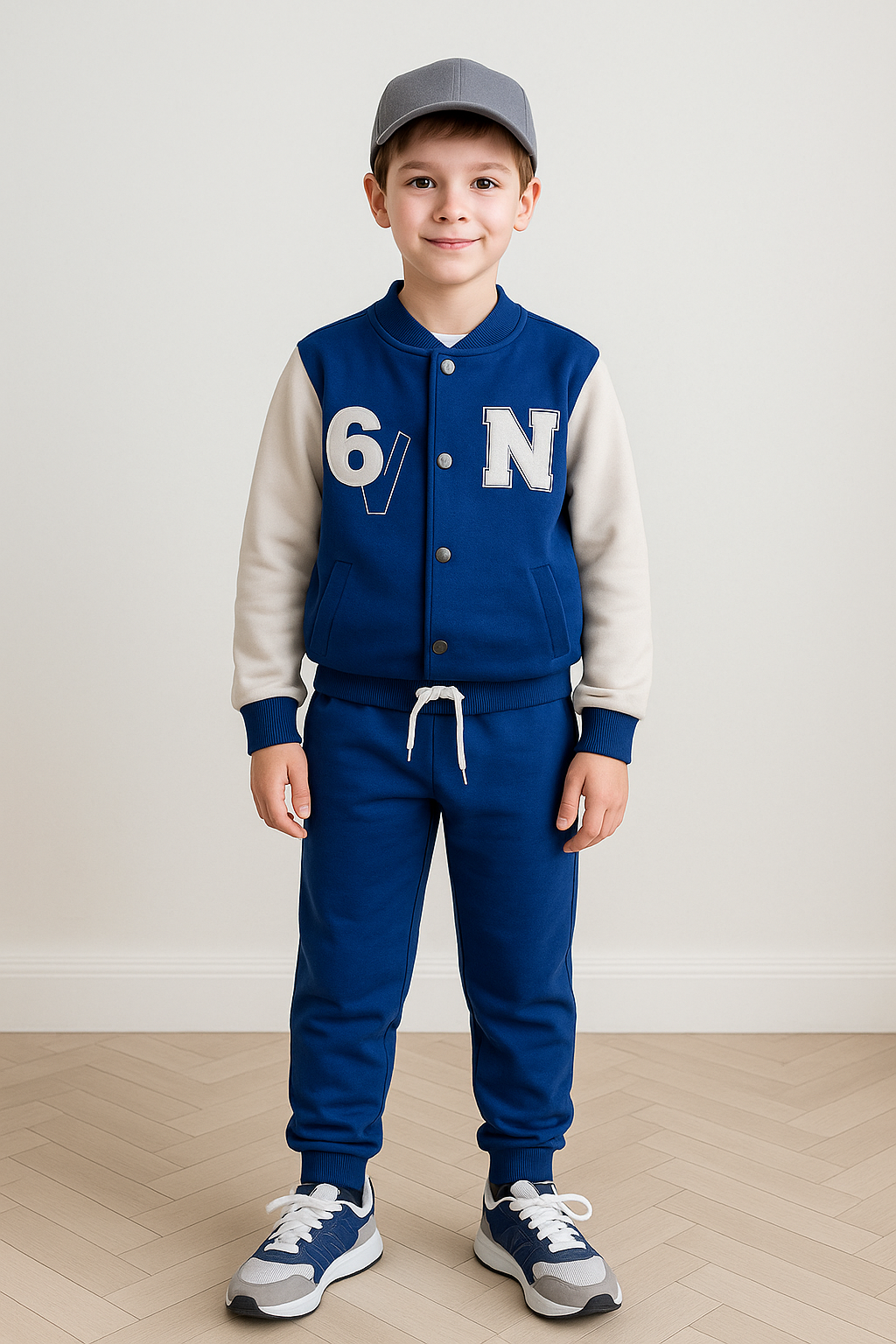 Pollito 4647-2725 marineblauer Baseball-Trainingsanzug für Jungen