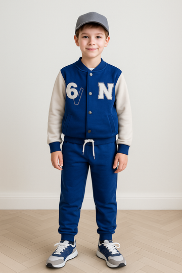 Pollito 4647-2725 marineblauer Baseball-Trainingsanzug für Jungen
