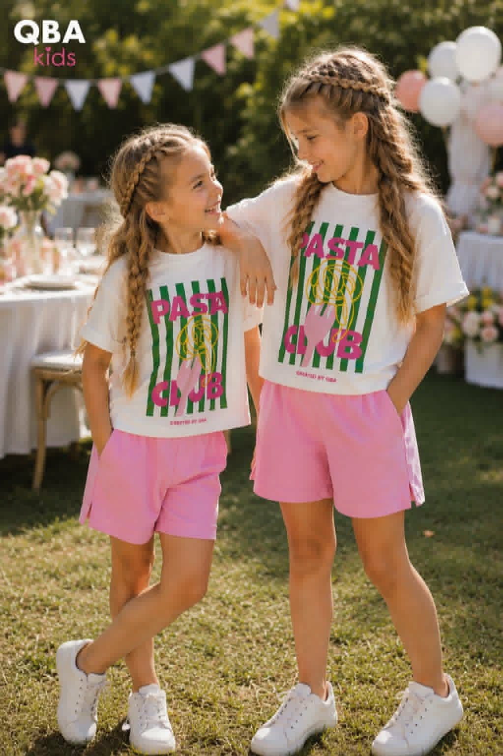 T-shirt oversize kremowy dziewczęcy Qba 5103-9526-28