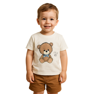 Komplet miś chłopięcy beżowy Arif baby 3412-30525