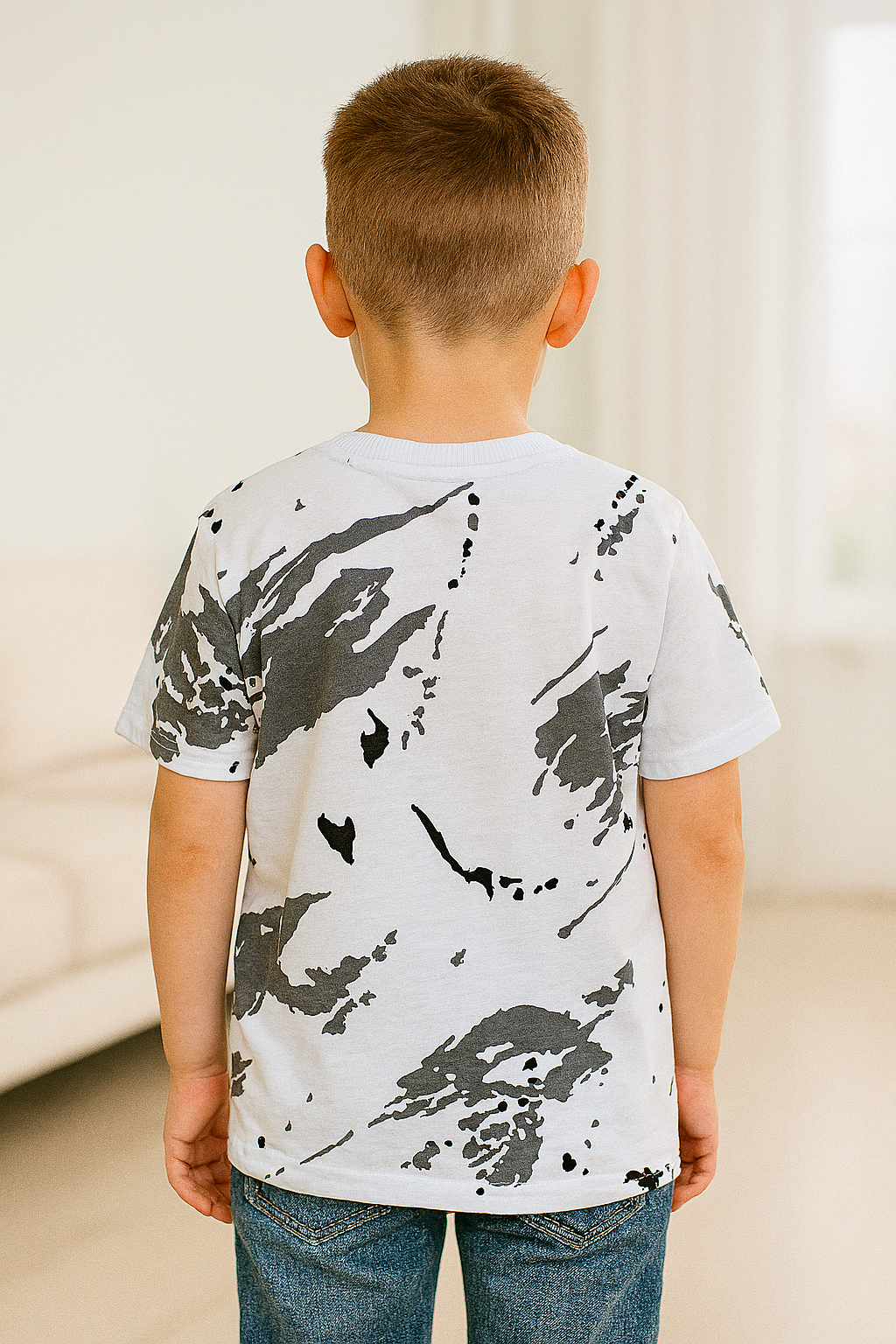 Bluzka piłkarz chłopięca biała Guliwerkids 3418-2725-3