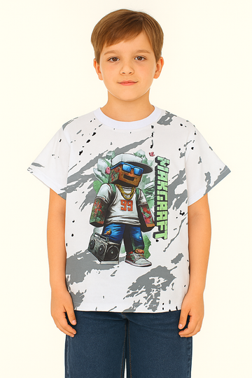 Bluzka bawełniana chłopięca biały Guliwerkids 3422-30525