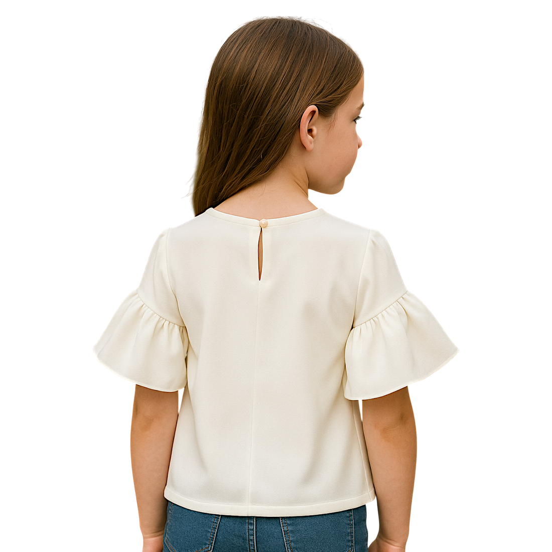 Bluzka elegancka biała dziewczęca biały Sugar 3428-30525-3