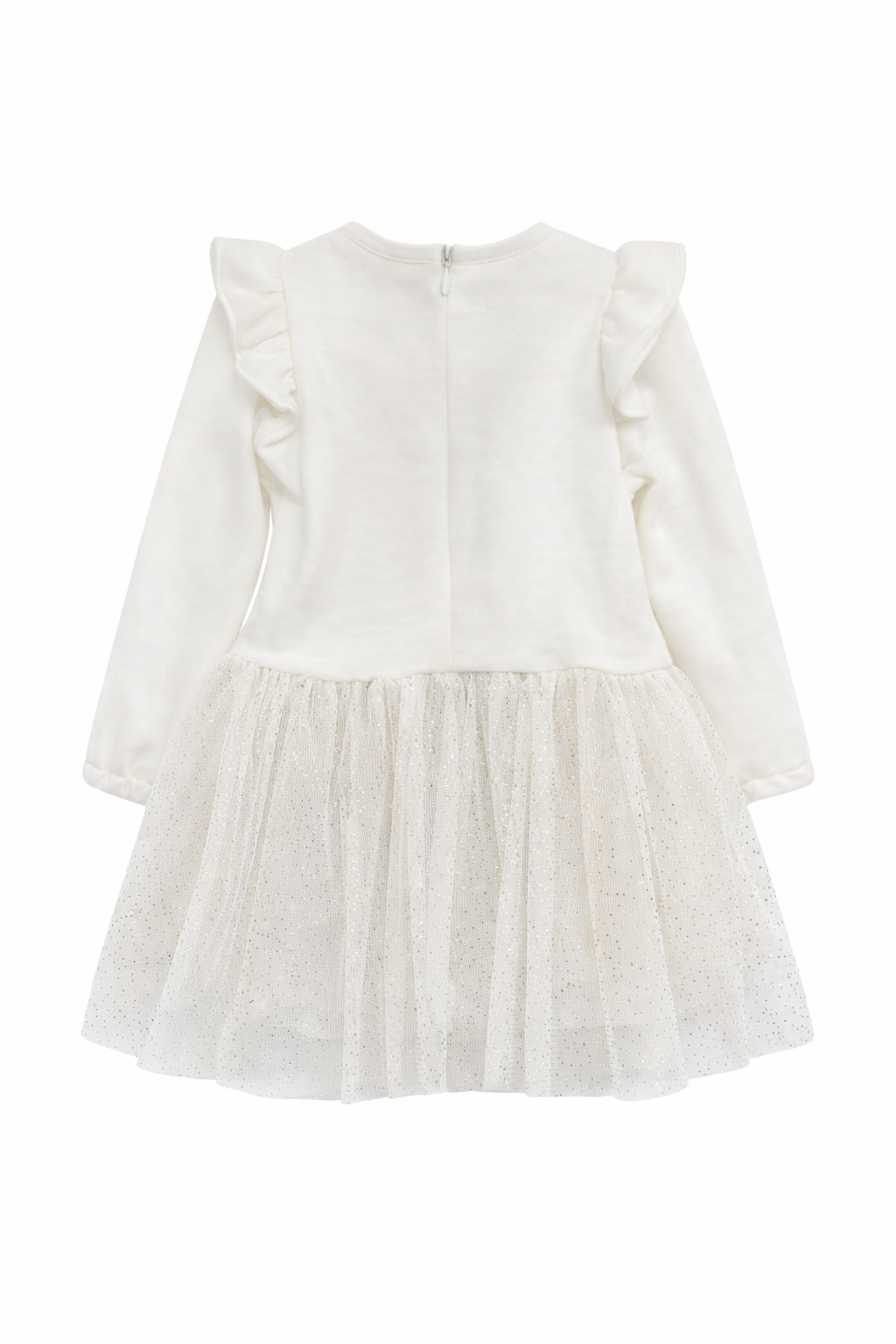 Sukienka łabędź welur dziewczęca krem Baby Rose 3920-30126