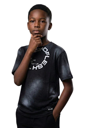 T-shirt chłopięca czarny LMR 4078-21326