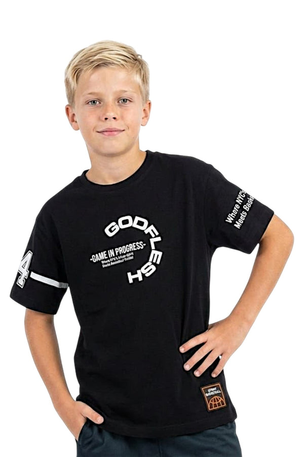 T-shirt Godflesh chłopięca czarny producent LMR 4084-21326