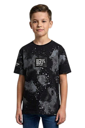 T-shirt Norule chłopięca czarny, producent LMR, numer produktu 4100-21326-14