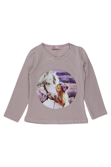 Bluzka dziewczęca beżowa Your Word 4121-12925-1