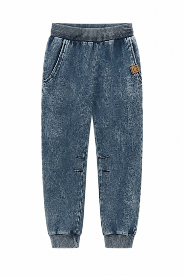 Spodnie dresowe dekatyzowane chłopięce jeans MiMi 4179-29526 kolor jeans