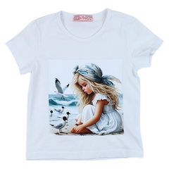 Girls beach blouse white Your Word 4323-28425-3