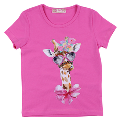 Girls' blouse fuchsia Your Word 4323-28425-21