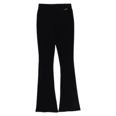 Girls' striped flared trousers black Lambda 4350-6525-14