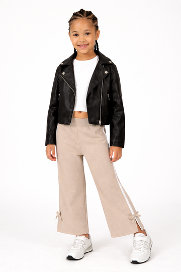 Spodnie szwedy dresowe dziewczęce beż Breeze 22555-3326-1