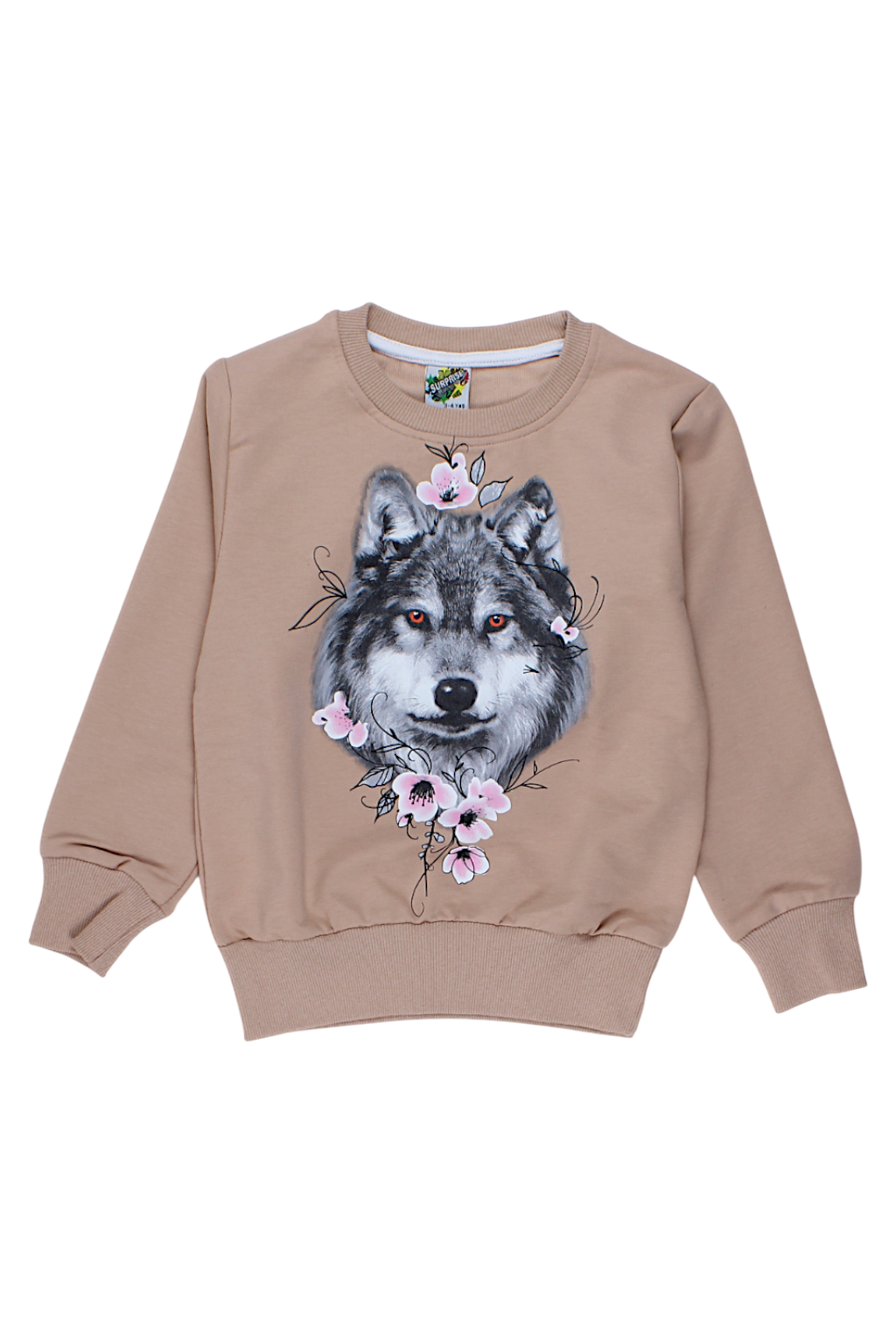 Bluza Wilk dziewczęca beżowa Surprise 4473-27825-1