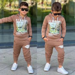 New York Boys Tracksuit Brown Surprise 60145-251124-4